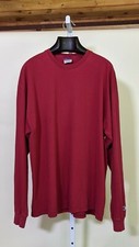 Champion Vintage 90s LS Crewneck Shirt Red XXL