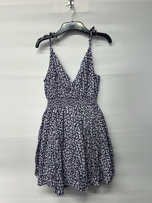 Women's Jack Wills Blue Plunge Dress Size Brand New UK