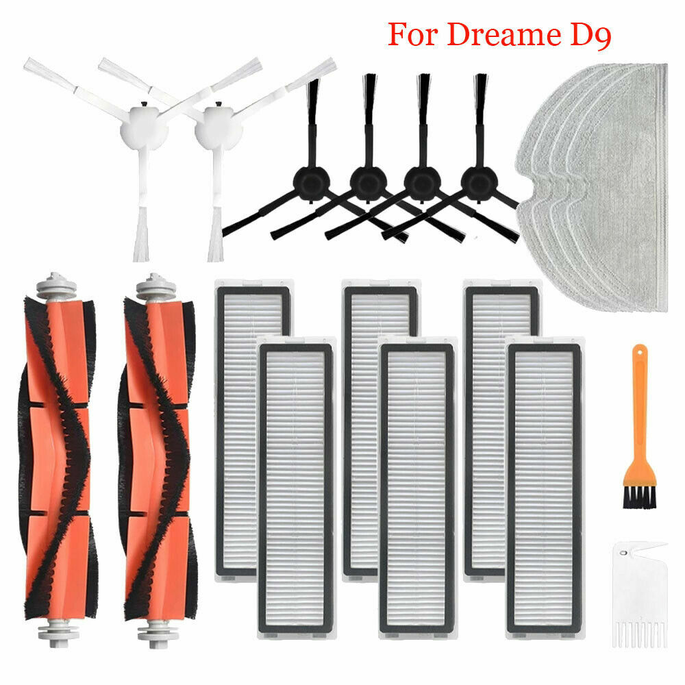 Piezas de repuesto para aspiradora robot Dreame D9 accesorios cepillo principal cepillo lateral