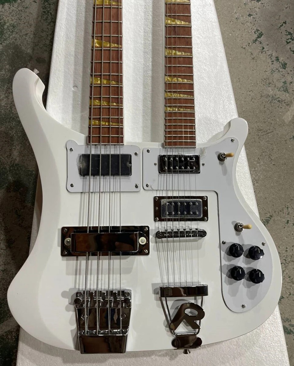 Best-selling Double Neck 4+6String White Body Electric