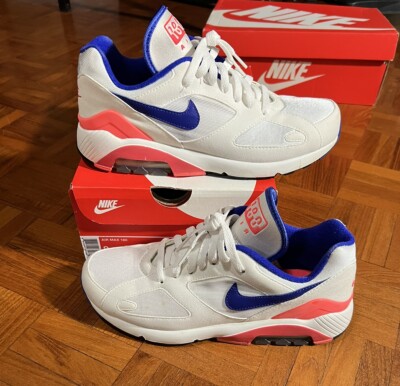 Nike Air Max 180 Ultramarine 2018 White Running Training Shoes Size  615287-100