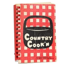 VTG 1980s COUNTRY COOK'N Cookbook St. Rose Fredonia WI, Mary's Little Kohler WI