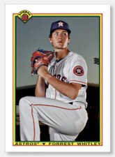 FOREST WHITLEY 2020 Bowman Baseball Oversized 1990 Bowman Card 5x7 #/49