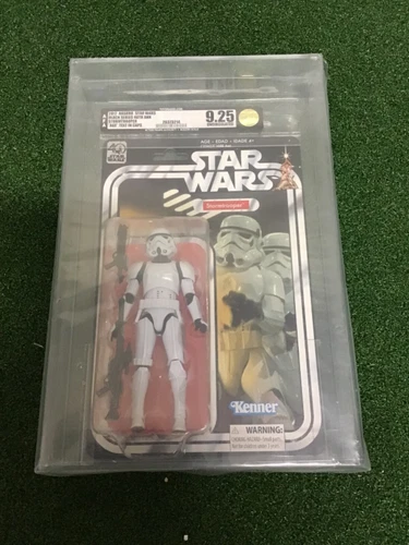 Star Wars 40th Anniversary Black Series Stormtrooper AFA 9.25 UNCIRCULATED!!