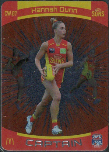 2021 AFL TEAMCOACH WOMENS SILVER CAPTAIN CARD; Individual Card Sale. - Picture 8 of 14