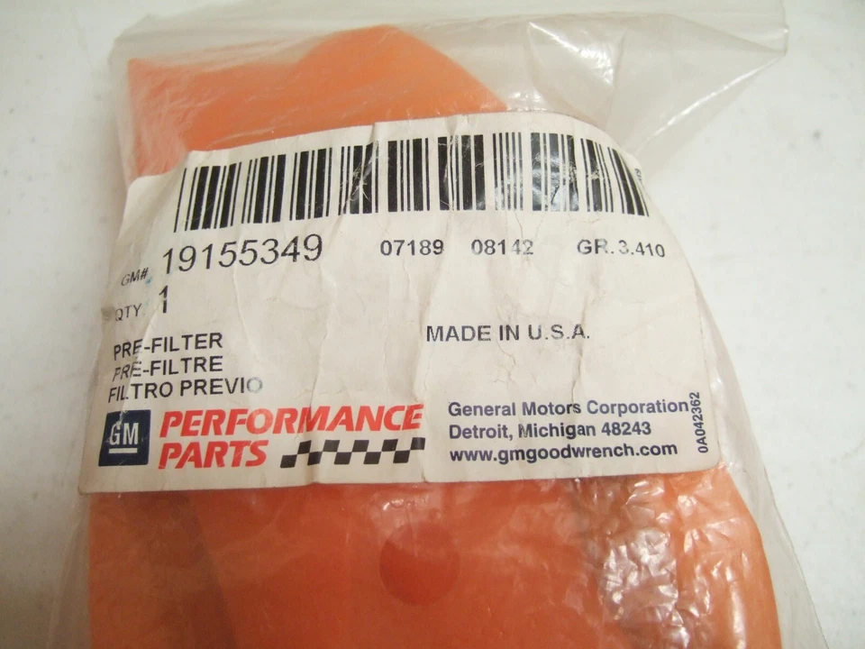 PONTIAC SOLSTICE PERFORMANCE AIR FILTER PRECLEANER 19155349-SATURN SKY-2006-2010 - Image 2 of 2