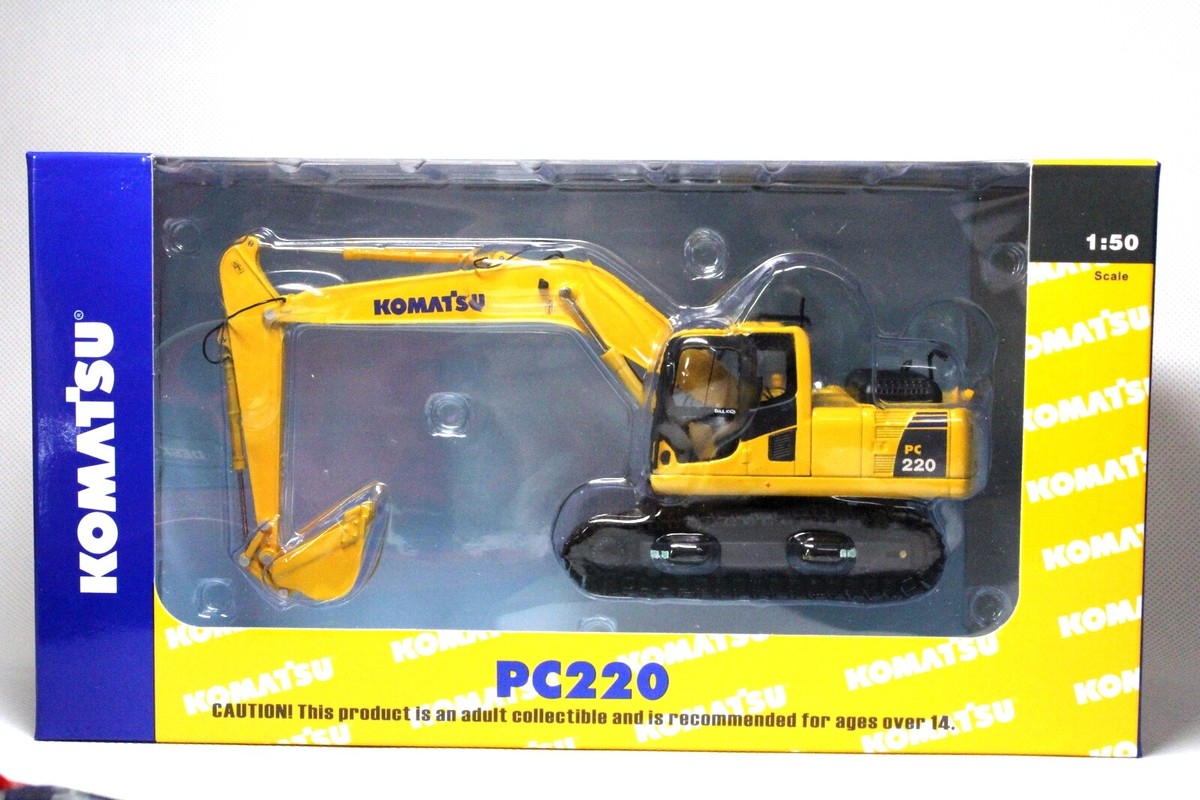1/50 Scale Komatsu PC220 Hydraulic Excavator Diecast Model