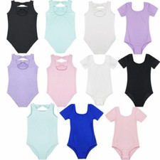Ballet Dance Leotard Kids Girls Gymnastics Bodysuit Jumpsuit Dancewear Costume