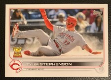 2022 TOPPS SERIES 1 TYLER STEPEHNSON CINCINNATI REDS #175 GOLD CUP MINT 