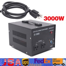 3000 Watt Voltage Converter Transformer Step Up/Down 110-120V to/From 220-240V