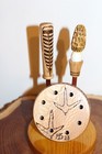 Custom Made Sycamore  Wood Turkey Pot  Call with Two Rosewood  Rod  Strikers — photo 2