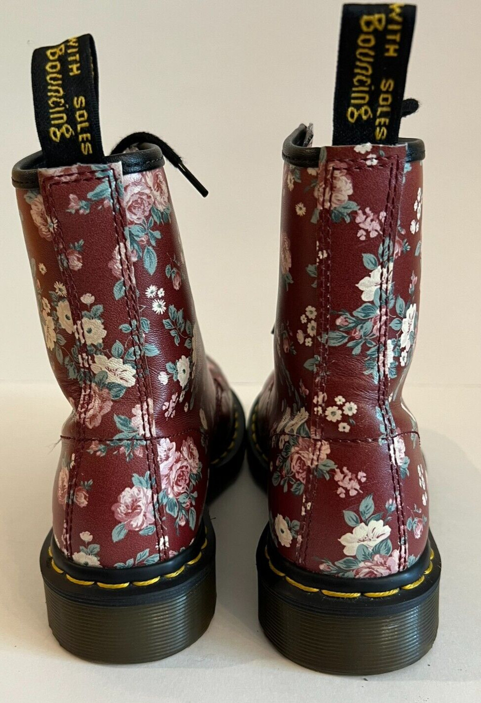 DOC MARTENS BURGUNDY PINK ROSE AirWair Bouncing Soles Boots Women 5 US / 36 EU thumbnail 8