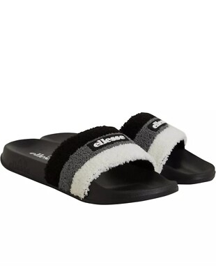 Ellesse Triply Towelling white/grey/black Foot New  UK