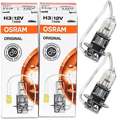 2x OSRAM H3 12V 55WW PK22s Halogen Lampe Original 2 Stück /64151  NEU