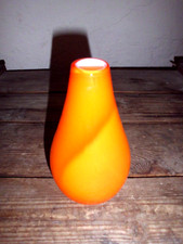 Murano?? Sehr schöne vintage orange/weiße Vase 70er Jahre Stil