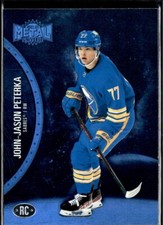 2021-22 SkyBox Metal Universe #186 John-Jason Peterka Blue Spectrum