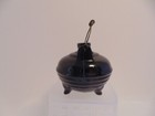 Vintage Miniature  Tea Pot Kettle Black Ceramic Salt Shaker Only 4" Tall — photo 5