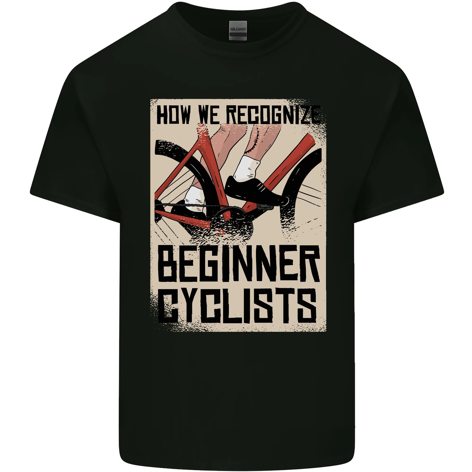 Novato Ciclistas Divertido Bici Ciclismo Algodón Hombre Camiseta Top Camiseta
