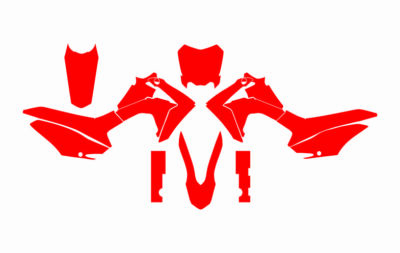 HONDA CRF 125F 2013-2018 TEMPLATE VECTOR (FORMATO DIGITAL PDF)  