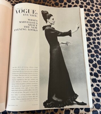 Vogue 1962 Balenciaga-Givenchy-Norell-Kenneth Battle-Brooke Astor