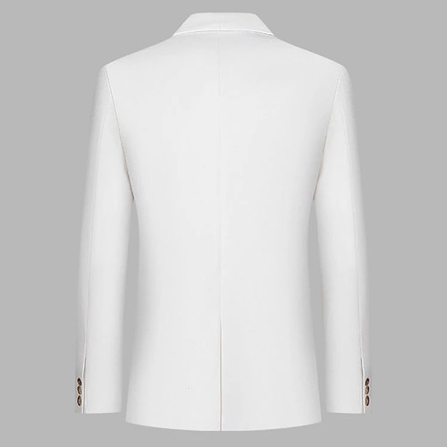 Traje de boda para hombre 3 piezas cuello de encaje negocios ocio una fila - Imagen 6 de 18