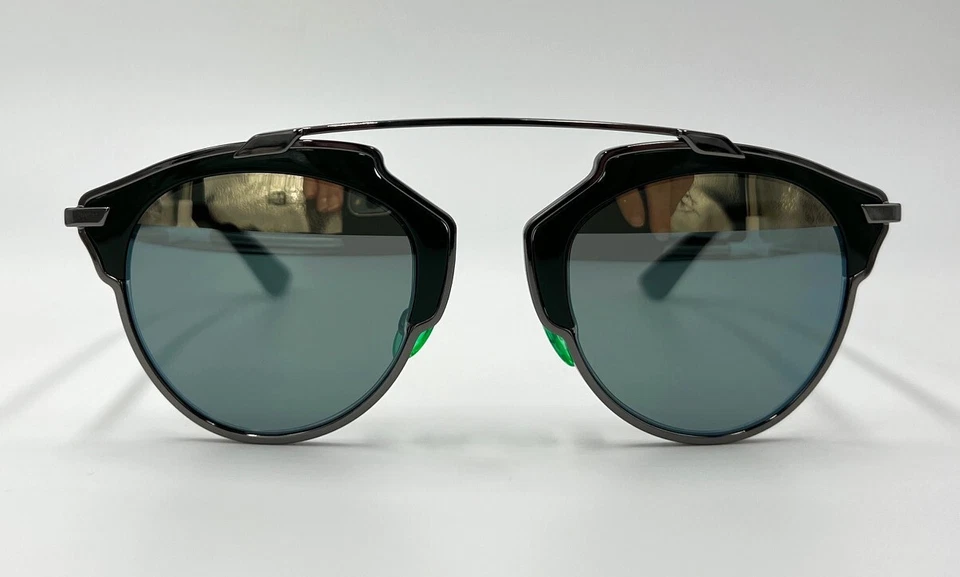 Auténticas gafas de sol DIOR SoReal I1A82 rutenio con marco verde 48 mm (51-3) Foto 2 de 4