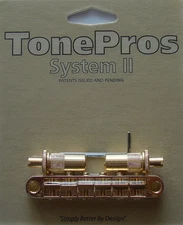 T3BT-G TonePros (Metric Thread) Tune-O-Matic Bridge, Gold Finish