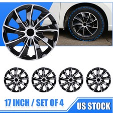 4pcs 17 Silverblack Wheel Covers Full Rim Hub Caps Fit R17 Tire Steel Wheel 4pcs 17 Silverblack Wheel Covers Full Rim Hub Caps Fit R17 Tire Steel Wheel