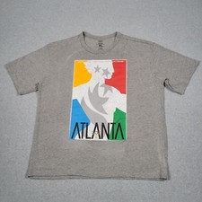 1996 Atlanta Olympic Games Shirt Men XL Heritage Centennial Big Logo Distressed
