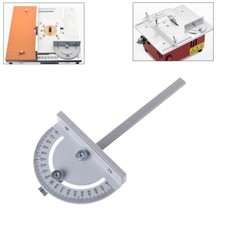 Mini Table Saw Circular Router Miter Gauge Woodworking Angle Ruler Silver