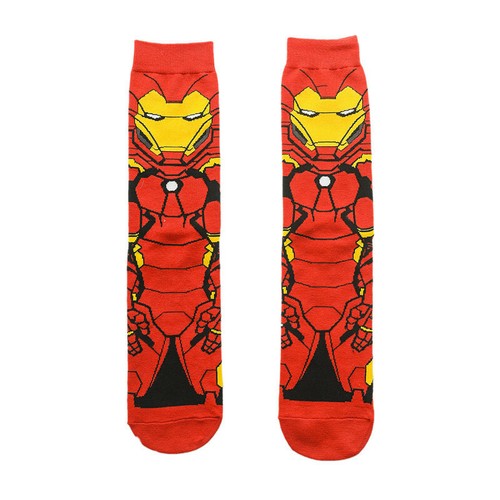 Męskie damskie bawełniane skarpetki śmieszne superbohater Avengers kreskówka casual sukienka skarpetki - Zdjęcie 35 z 41