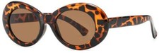 Demi Bold Retro Oval Mod Thick Frame Sunglasses Clout Goggles Kurt Cobain Glass