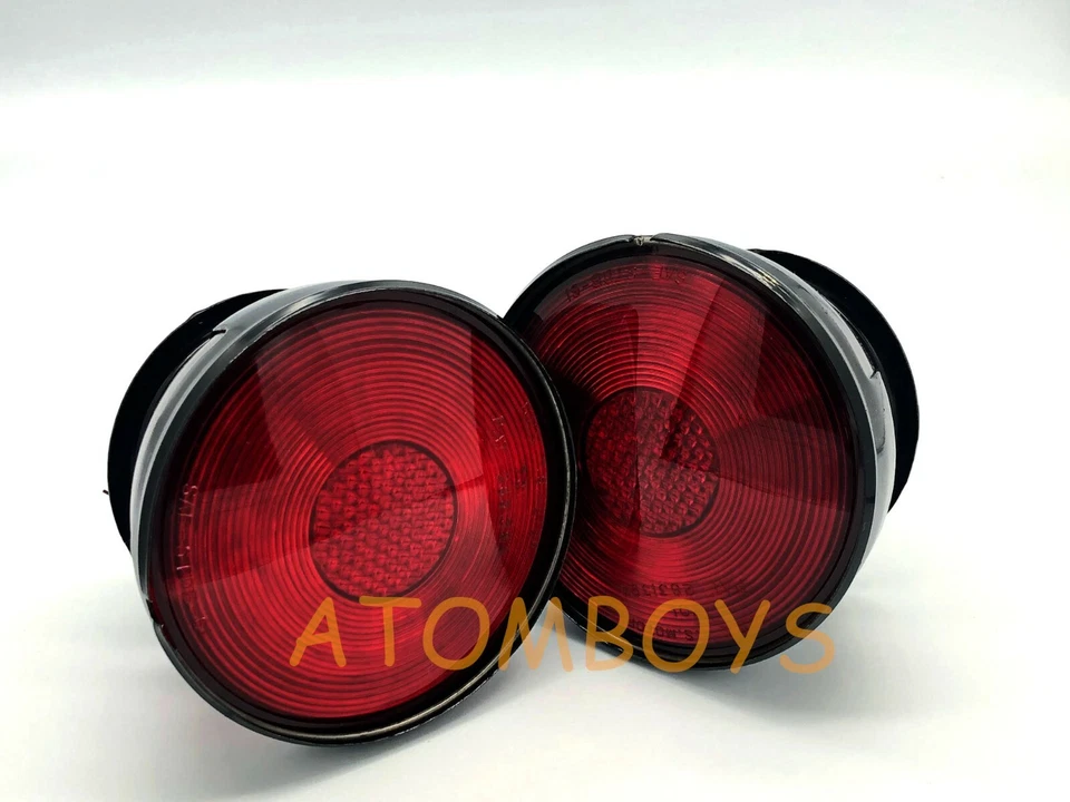 PARA JEEP CJ2A CJ3A CJ3B CJ5 CJ5A CJ6 LUCES TRASERAS SEÑAL ROJA Foto 2 de 4
