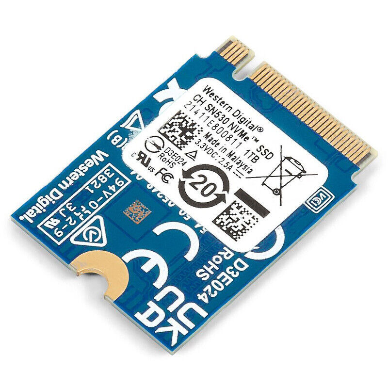 Western Digital PC SN530 1TB M.2 2230 NVMe Internal SSD (SDBPTPZ