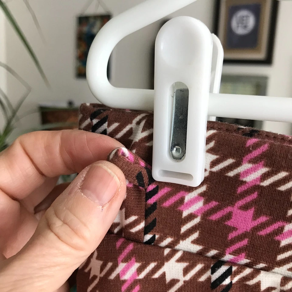 Minifalda MADDEN NYC talla XL marrón rosa y crema pata de gallo a cuadros línea A Foto 3 de 4