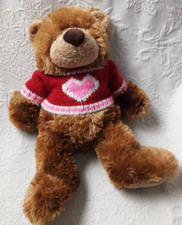 Melissa  Doug Teddy Bear Heart Sweater Toy Plush Stuffed Animal 18" Tall