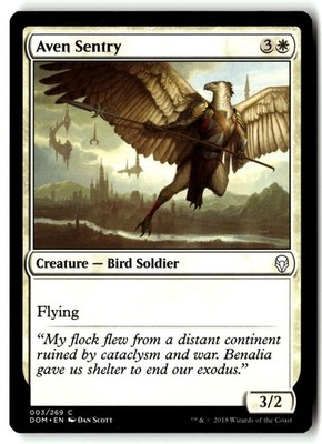 Aven Sentry 3 Common Dominaria Magic: The Gathering Near Mint