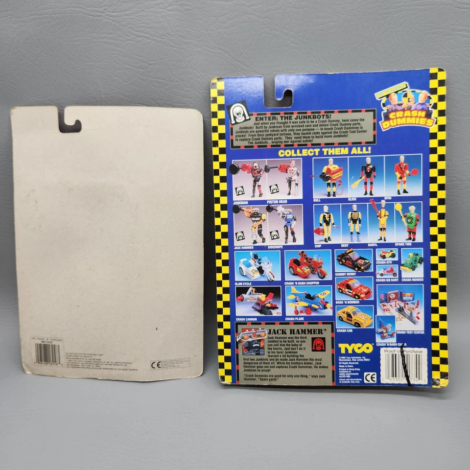Винтажная коллекционная экшн-фигурка 1992 Crash Dummies Jack Hammer Poseable Tyco - Изображение 2 из 4