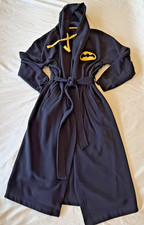 DC Brand Youth Fleece Batman Robe Belt Hood Size 13 L/XL