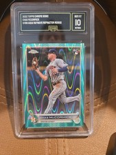 2022 Topps Chrome #43 Chas McCormick Sonic Aqua Ray Wave Refractor #199 Graded10