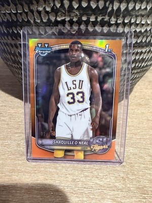2025 Bowman Chrome U Shaquille O’Neal 1st Bowman Orange Retrofractor /25