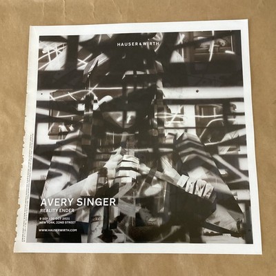 Avery Singer Wirth gallery exhibition ad 2021 art show mgzne print Reality Ender