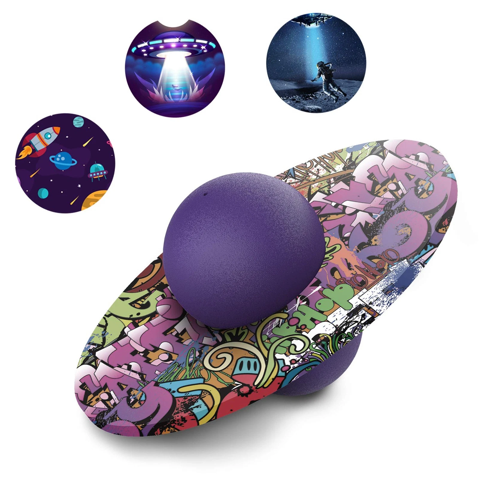 Pogo Ball for Kids & Adults Up to 200lb, Balance Coordination Trick Bounce Bo...