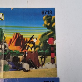 Vintage LEGO Western Manual Lot 6718 Raindance Ridge 6716 Covered Wagon