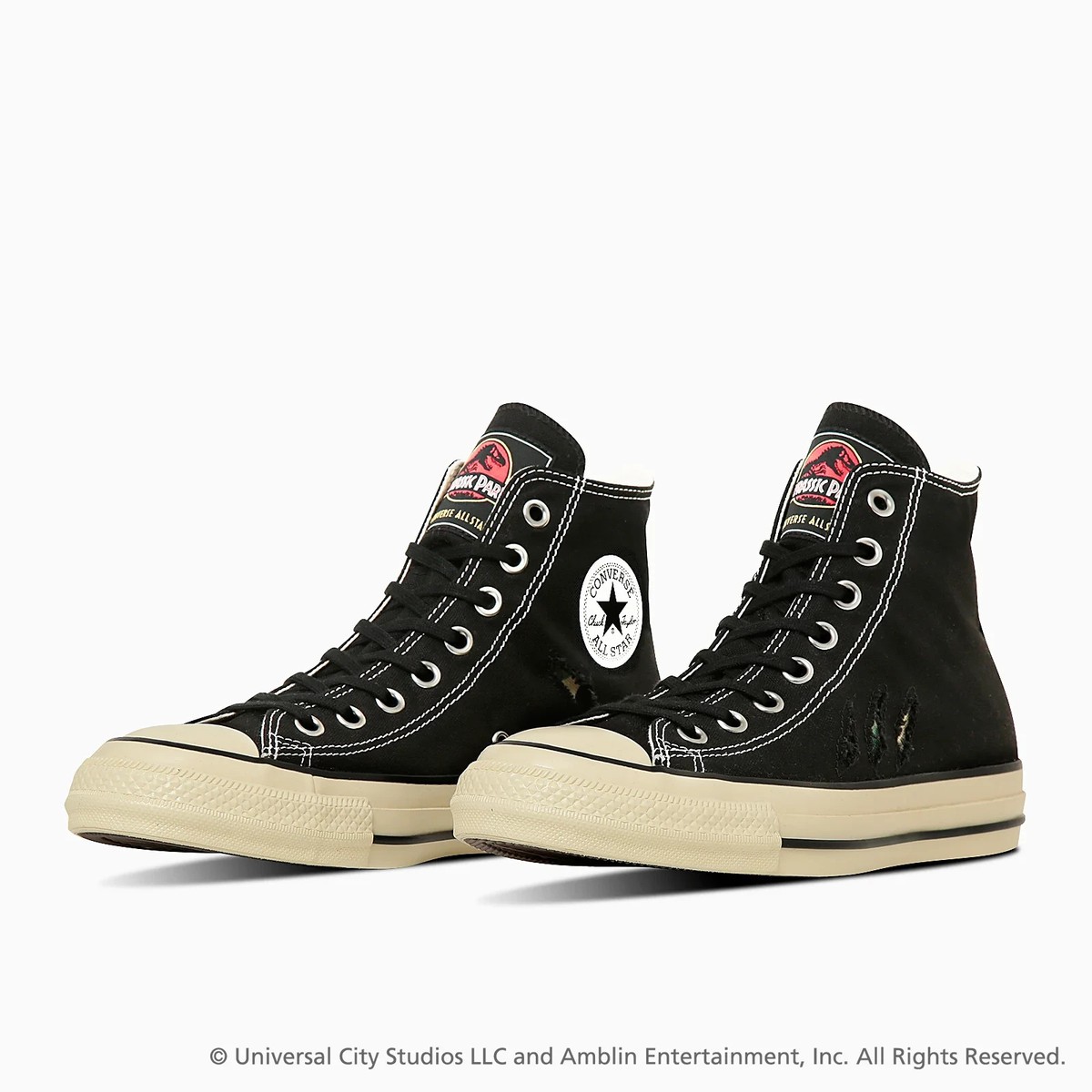 靴 CONVERSE ALL STAR x jurassic park JURASSIC PARK x CONVERSE ALL STAR AGED RL HI 31315560 Black Unisex
