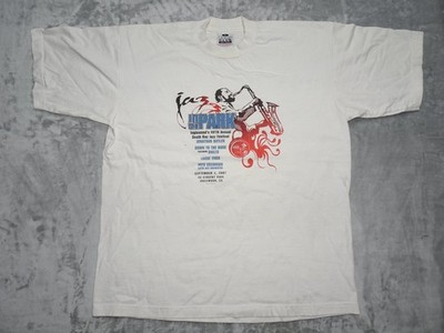 Jonathan Butler Jazz in the Park Inglewood 2007 Pro Club Men XL White T-Shirt