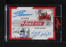 2022 Leaf Pro Set Sports Dualistic Trey Sermon Javonte Williams #D-18 Auto 0q21