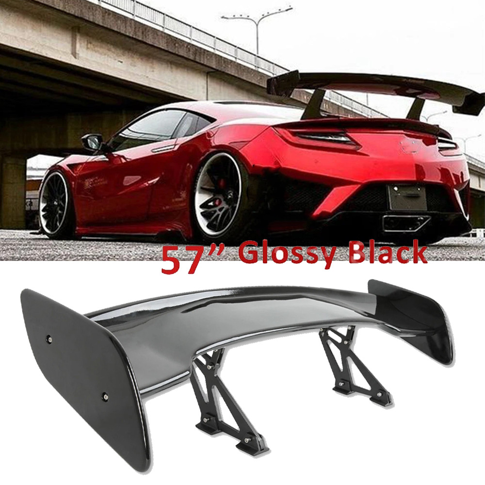 Glossy Black 57" Rear Spoiler Wing Truck GT-Style For Acura NSX Coupe