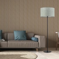 Stehlampe Stehleuchte Klein 159 Cm Stoff Metall GrüN Schwarz E27 Wohnzimmer