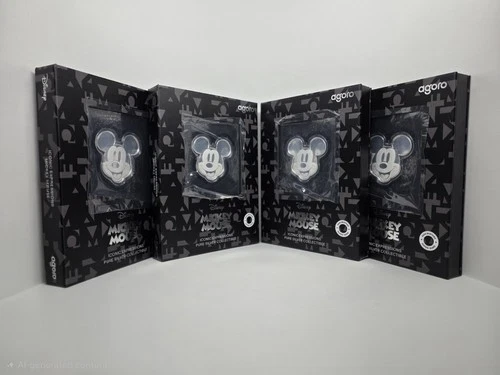 4x Mickey Mouse 1/2 Troy oz 999 Silver Bullion 2026 Agoro Disney Bars Coins